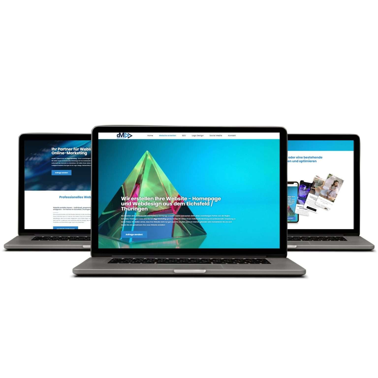 Mehr Sichtbarkeit mit einer neuen Website - Jetzt anfragen!
